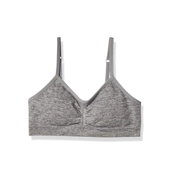 Maidenform Girls Gray Seamfree Adjustable Straps Removable Cups Training Bra Sm - Picture 1 of 4